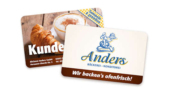 Bäckerei Anders - Mit der Kundenkarte sparen
